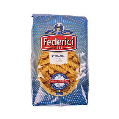 Макаронные изделия Federici Fusilli cпиральки n.042 500 г
