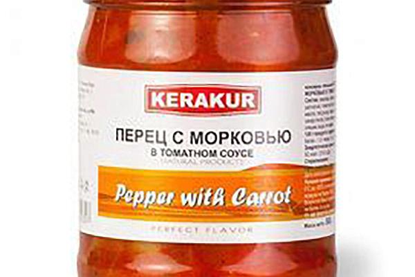  Перец с морковью Kerakur в томатном соусе 500 г в интернет-магазине продуктов с Преображенского рынка Apeti.ru