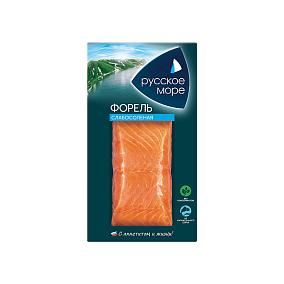  Форель слабосоленая "Русское море" филе-кусок 200 г в интернет-магазине продуктов с Преображенского рынка Apeti.ru