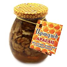 Мед арагац горный армянский с грецким орехом 350 г