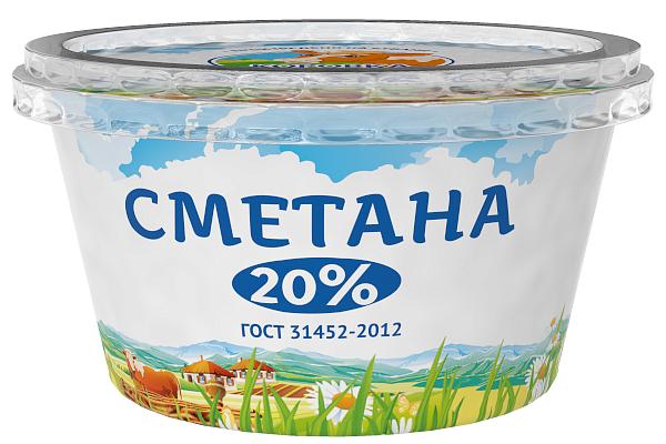  Сметана Коровка из Кореновки 20,0% 180 г в интернет-магазине продуктов с Преображенского рынка Apeti.ru