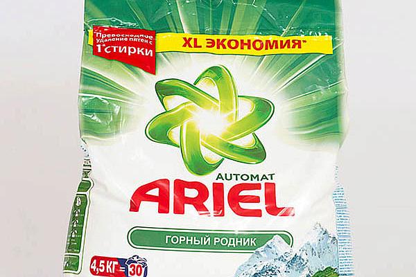  Стиральный порошок Ariel автомат горный родник 4,5 кг в интернет-магазине продуктов с Преображенского рынка Apeti.ru