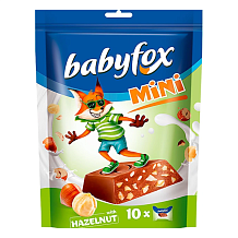 Конфеты BabyFox mini шоколадные с фундуком 120 г