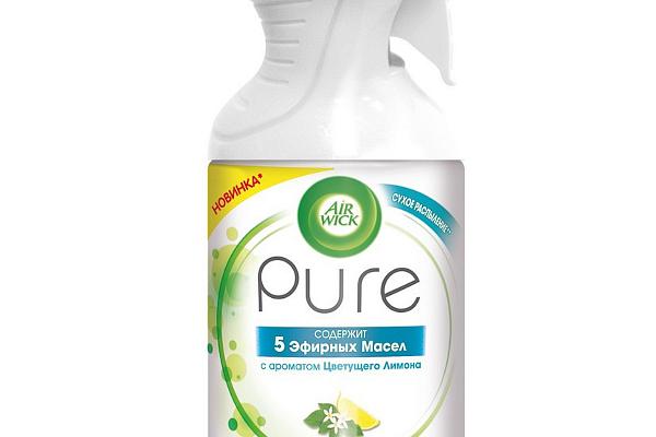  Освежитель воздуха Air Wick Pure спрей цветущий лимон 250 мл в интернет-магазине продуктов с Преображенского рынка Apeti.ru