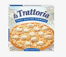 Пицца La Trattoria четыре сыра 335 г