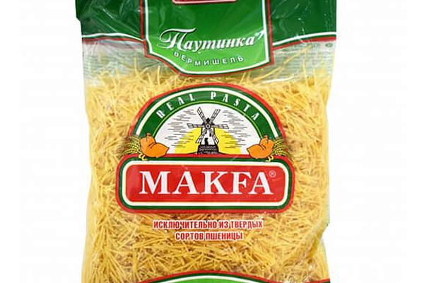  Макаронные изделия Makfa паутинка 400 г в интернет-магазине продуктов с Преображенского рынка Apeti.ru