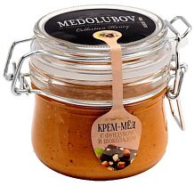 Крем-мед Medolubov фундук с шоколадом бугель 250 мл