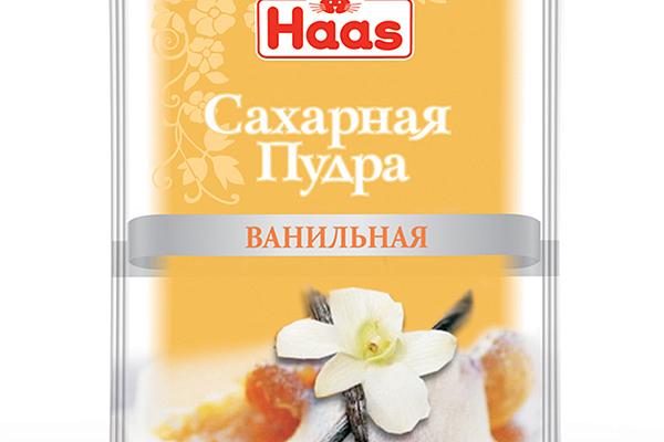  Сахарная пудра Haas с ароматом ванили 80 г в интернет-магазине продуктов с Преображенского рынка Apeti.ru