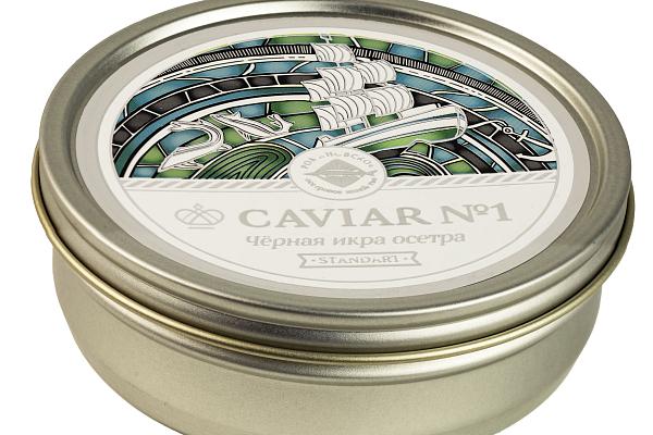  Черная икра осетровых Caviar забойная Standart 500 гр ж/б в интернет-магазине продуктов с Преображенского рынка Apeti.ru