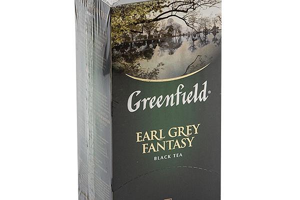  Чай черный Greenfield Earl Grey Fantasy с цедрой лимона и бергамотом 25 пак в интернет-магазине продуктов с Преображенского рынка Apeti.ru
