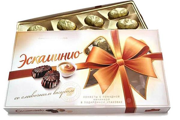  Конфеты Эскаминио со сливочным вкусом 141 г в интернет-магазине продуктов с Преображенского рынка Apeti.ru