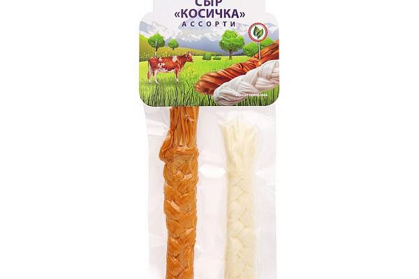  Сыр Косичка ассорти 45% Чизолини 40 г в интернет-магазине продуктов с Преображенского рынка Apeti.ru
