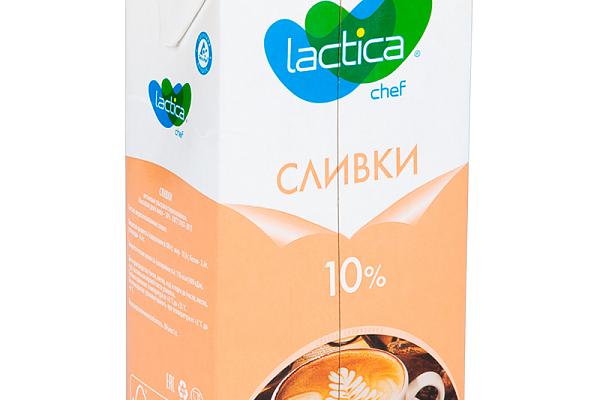  Сливки Lactica 10% 200мл в интернет-магазине продуктов с Преображенского рынка Apeti.ru