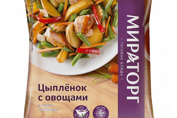  Цыпленок с овощами Мираторг в соусе Ардино 600 г в интернет-магазине продуктов с Преображенского рынка Apeti.ru