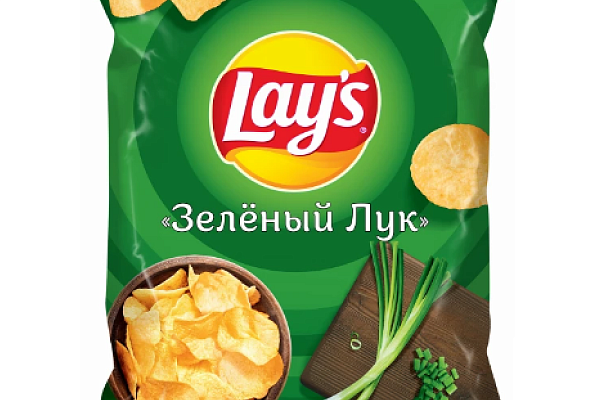  Чипсы Lays зеленый лук 140 г в интернет-магазине продуктов с Преображенского рынка Apeti.ru