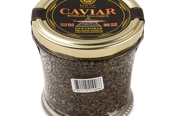  Черная икра осетровых Caviar Bogus 220 г в интернет-магазине продуктов с Преображенского рынка Apeti.ru