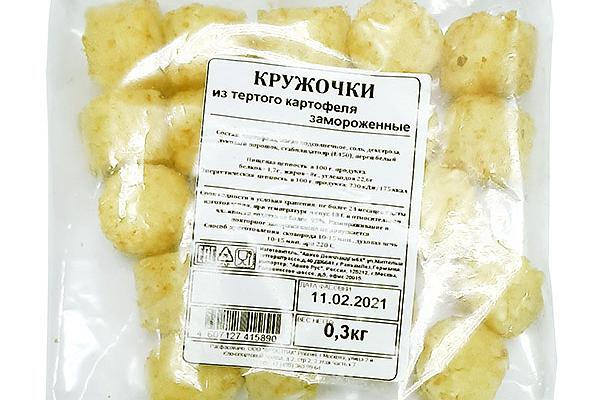  Кружочки из тертого картофеля замороженные 300 г в интернет-магазине продуктов с Преображенского рынка Apeti.ru