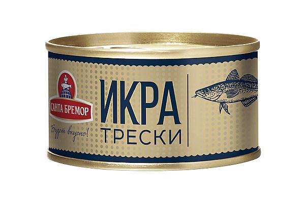  Икра трески деликатесная "Люкс" 130 г в интернет-магазине продуктов с Преображенского рынка Apeti.ru