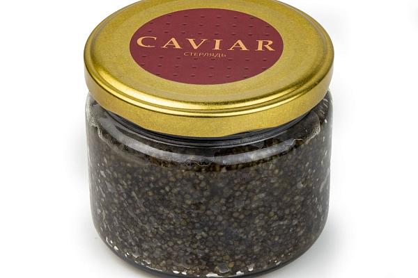  Черная икра стерляди Caviar 250 г стекло в интернет-магазине продуктов с Преображенского рынка Apeti.ru