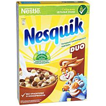 Готовый завтрак Nesquik Duo шоколадный обогащенный витаминами 375 г