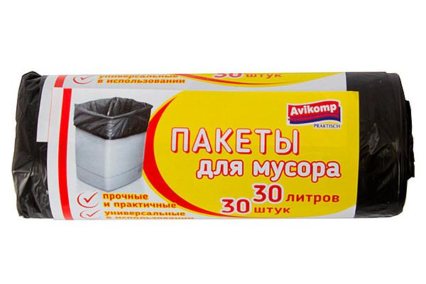  Мешки для мусора Avikomp 30 л 30 шт  в интернет-магазине продуктов с Преображенского рынка Apeti.ru