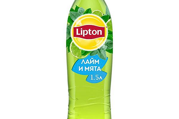  Чай Lipton холодный лайм и мята 1,5 л в интернет-магазине продуктов с Преображенского рынка Apeti.ru