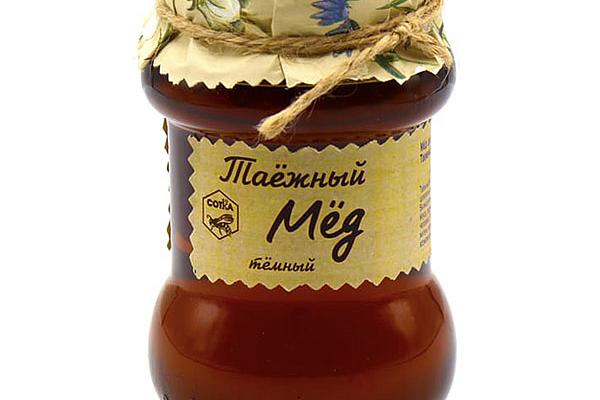  Мед цветочный таежный темный 500 г в интернет-магазине продуктов с Преображенского рынка Apeti.ru
