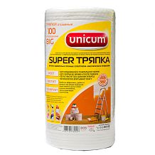 Тряпка Unicum SUPER для уборки отрывные в рулоне 100 шт