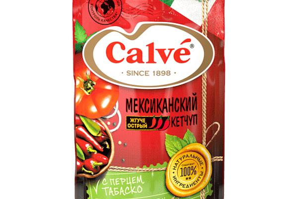  Кетчуп Calve мексиканский острый с перцем табаско 350 г в интернет-магазине продуктов с Преображенского рынка Apeti.ru