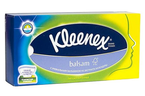  Салфетки в коробке Kleenex Balsam 72 шт в интернет-магазине продуктов с Преображенского рынка Apeti.ru