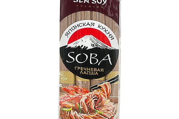  Лапша гречневая Sen Soy Premium Soba 300 г в интернет-магазине продуктов с Преображенского рынка Apeti.ru