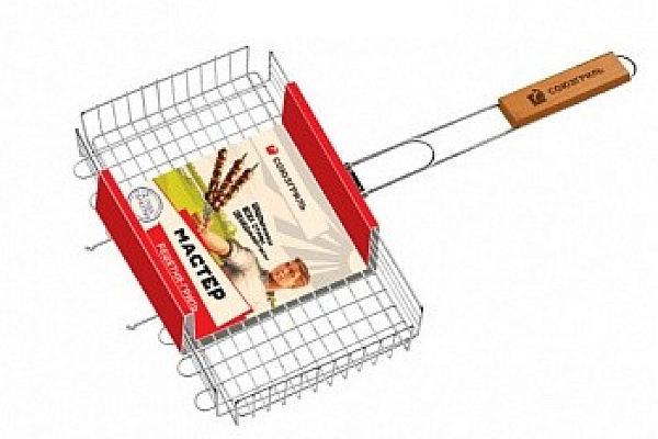  Решетка-гриль 23х37 см 1 шт в интернет-магазине продуктов с Преображенского рынка Apeti.ru