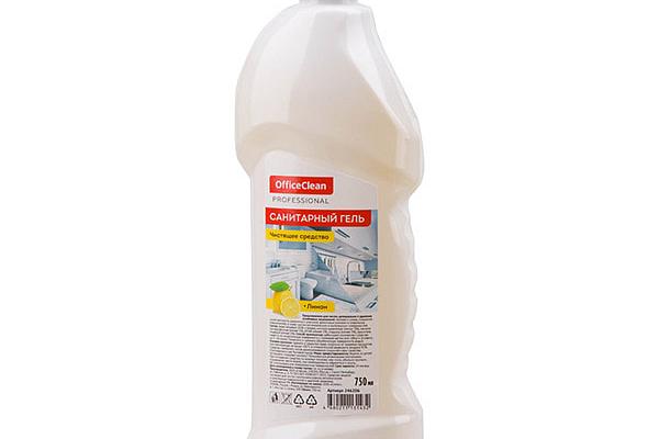 Чистящее средство OfficeClean санитарный гель лимон 750 мл в интернет-магазине продуктов с Преображенского рынка Apeti.ru