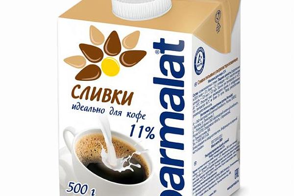  Сливки Parmalat 11% стерилизованные 500 мл в интернет-магазине продуктов с Преображенского рынка Apeti.ru