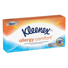 Салфетки в коробке Kleenex Allergy Comfort 56 шт